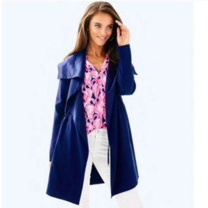 Lilly Pulitzer Valeria Dress Coat in True Navy